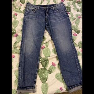 Silver boyfriend jean